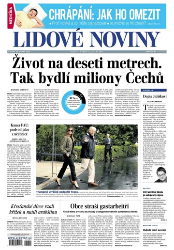 Obálka e-magazínu Lidové noviny 30.8.2017