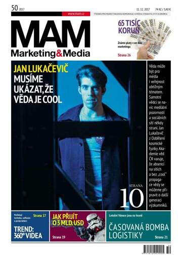 Obálka e-magazínu Marketing & Media 50 - 11.12.2017