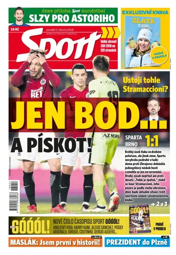 Obálka e-magazínu Sport 5.3.2018