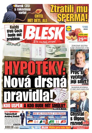 Obálka e-magazínu Blesk 18.6.2018