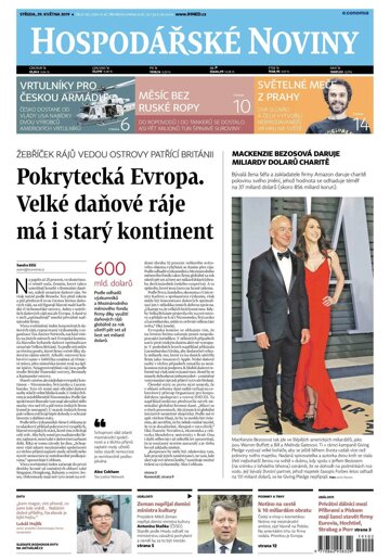 Obálka e-magazínu Hospodářské noviny 102 - 29.5.2019