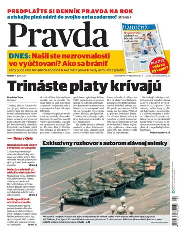 Obálka e-magazínu Pravda 4. 6. 2019