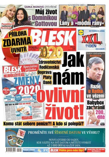 Obálka e-magazínu Blesk 6.1.2020