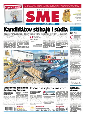 Obálka e-magazínu SME 12.2.2020