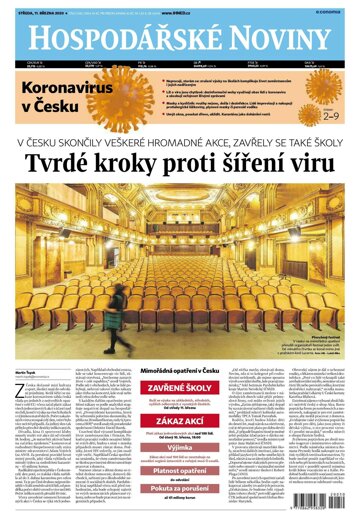 Obálka e-magazínu Hospodářské noviny 050 - 11.3.2020