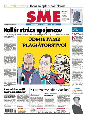 Obálka e-magazínu SME 27.6.2020