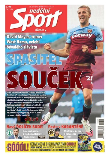 Obálka e-magazínu Nedělní Sport 19.7.2020