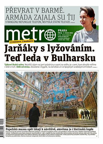 Obálka e-magazínu deník METRO 2.2.2021