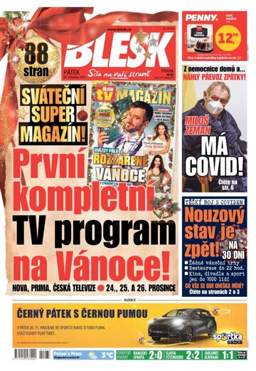 Obálka e-magazínu Blesk 26.11.2021