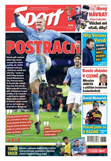 Obálka e-magazínu Sport 16.3.2023