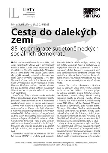 Obálka e-magazínu Cesta do dalekých zemí. Mimořádná příloha Listů 4/2023