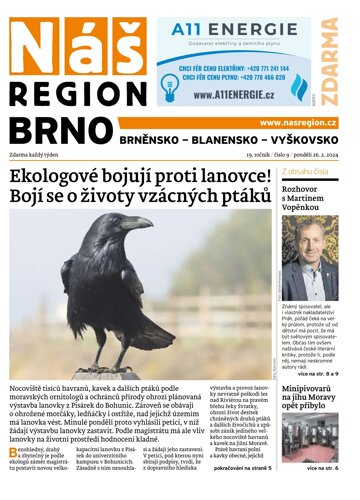 Obálka e-magazínu Náš Region - Brno 9/2024
