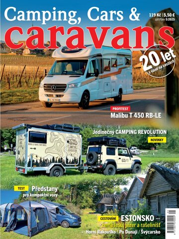 Obálka e-magazínu Camping, Cars & Caravans 5/2025