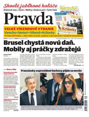 Obálka e-magazínu Pravda 26. 9. 2025