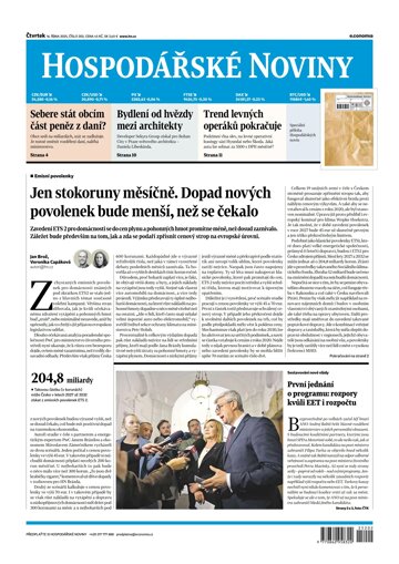 Obálka e-magazínu Hospodářské noviny 202 - 16.10.2025