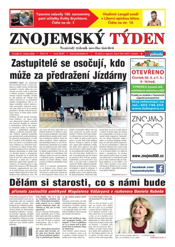 Obálka e-magazínu Znojemský týden 18/2026