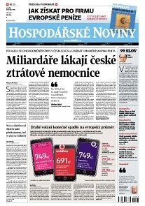 Obálka e-magazínu Hospodářské noviny 073 - 15.4.2013