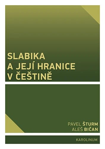 Obálka knihy Slabika a její hranice v češtině