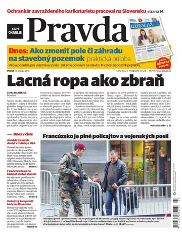 Obálka e-magazínu Pravda 13.1.2015