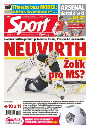 Obálka e-magazínu Sport 26.2.2015