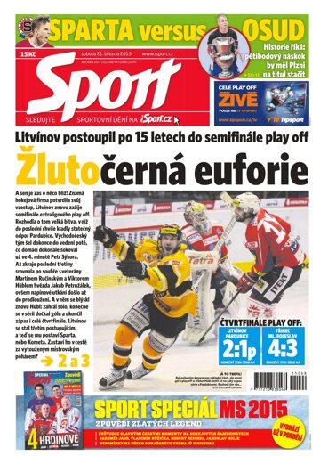 Obálka e-magazínu Sport 21.3.2015