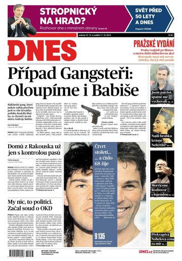 Obálka e-magazínu MF Dnes 10.10.2015