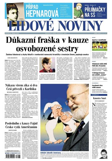 Obálka e-magazínu Lidové noviny 26.2.2016