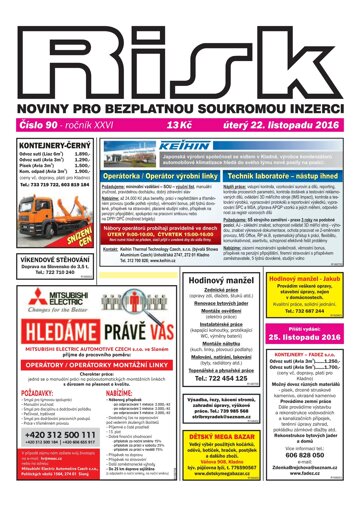 Obálka e-magazínu Risk 90/2016