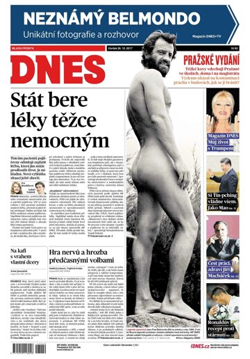 Obálka e-magazínu MF Dnes 26.10.2017