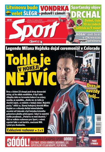 Obálka e-magazínu Sport 10.1.2018