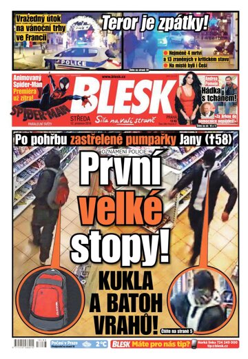 Obálka e-magazínu Blesk 12.12.2018