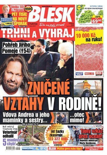 Obálka e-magazínu Blesk 7.3.2019