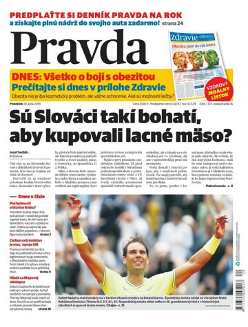 Obálka e-magazínu Pravda 10. 6. 2019