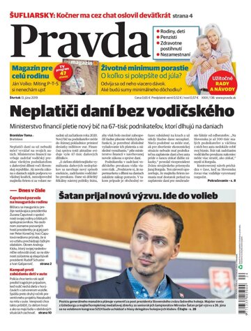Obálka e-magazínu Pravda 13. 6. 2019
