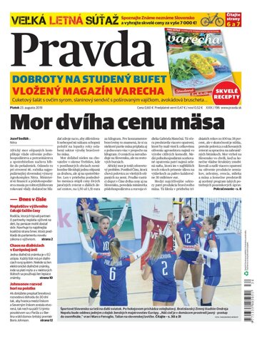 Obálka e-magazínu Pravda 23. 8. 2019