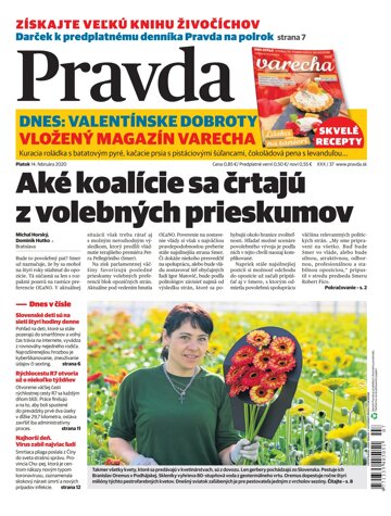 Obálka e-magazínu Pravda 14. 2. 2020