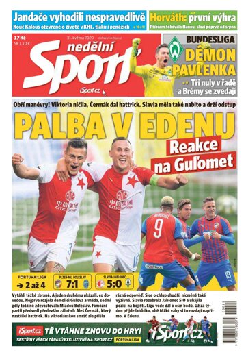 Obálka e-magazínu Nedělní Sport 31.5.2020