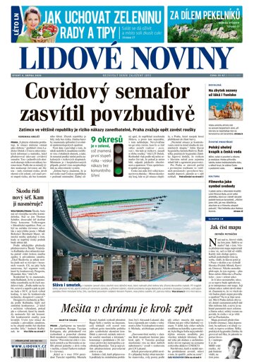 Obálka e-magazínu Lidové noviny 4.8.2020