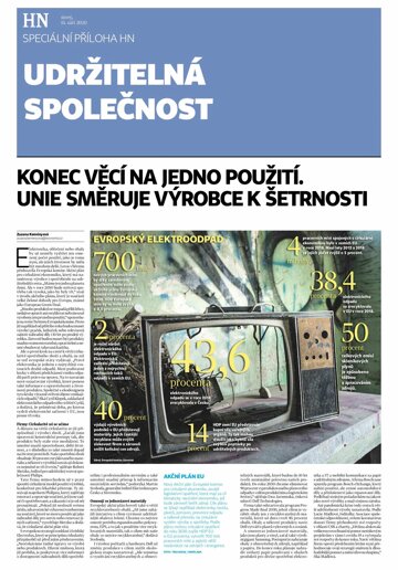 Obálka e-magazínu Hospodářské noviny - příloha 179 - 15.9.2020 příloha Udržitelná společnost