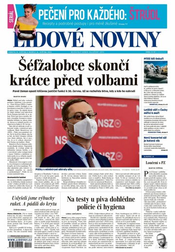 Obálka e-magazínu Lidové noviny 15.5.2021