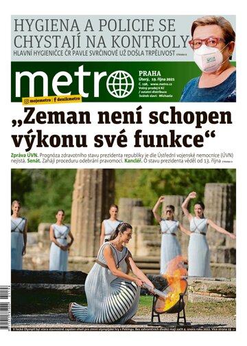 Obálka e-magazínu deník METRO 19.10.2021