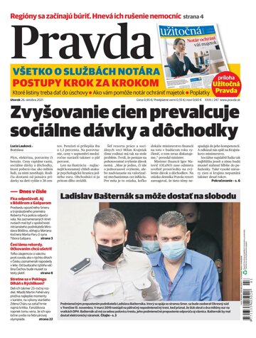 Obálka e-magazínu Pravda 26. 10. 2021