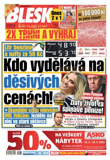 Obálka e-magazínu Blesk 12.3.2022