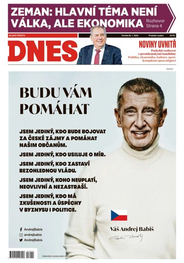 Obálka e-magazínu MF Dnes 26.1.2023