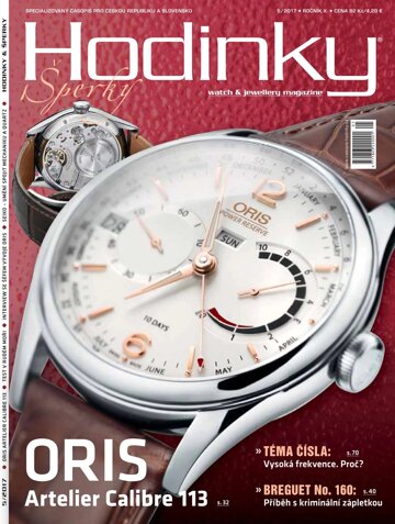 Obálka e-magazínu Hodinky a Šperky 5/2017