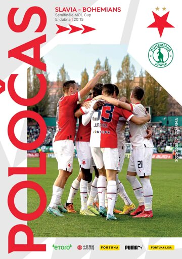 Obálka e-magazínu Poločas 23/2022č.21 Slavia - Bohemians