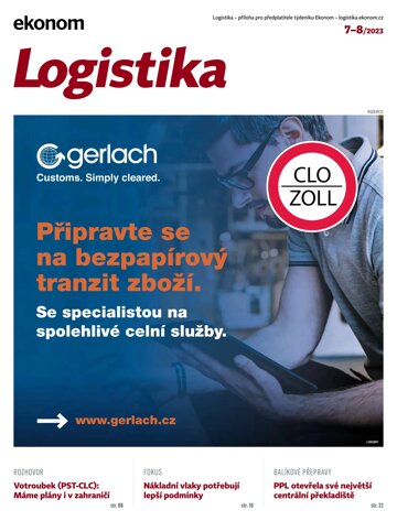 Obálka e-magazínu Ekonom 36 - 31.8.2023 Logistika