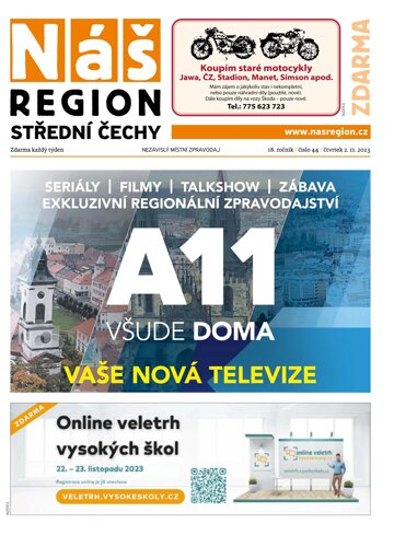 Obálka e-magazínu Náš Region - Střední Čechy 44/2023