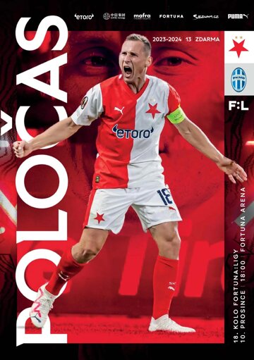 Obálka e-magazínu Poločas 24/2023č.13 Slavia - Mladá Boleslav