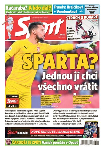 Obálka e-magazínu Sport 13.1.2024